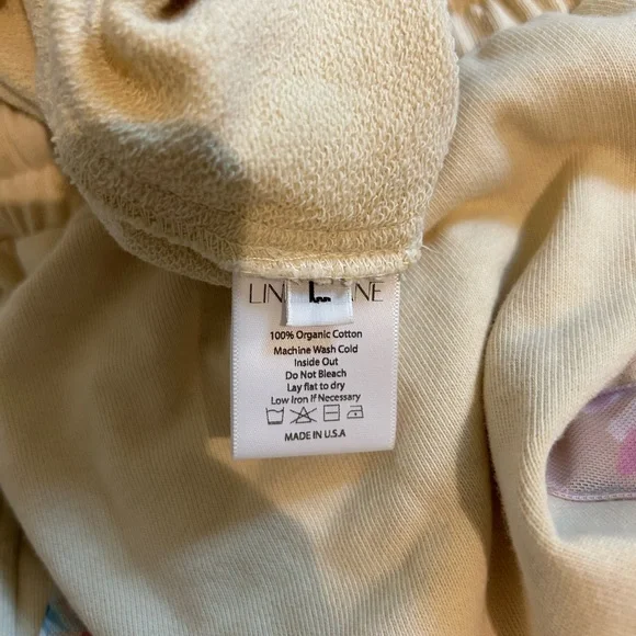 Lindsay Lane Cream Pants with Floral Tie - Picture 5 of 5